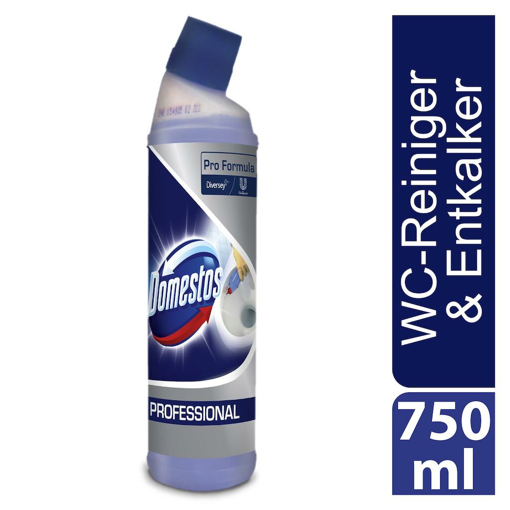 Domestos Professional WC Reiniger 6x0.75L - Toilettenreiniger und Kalklöser in einem